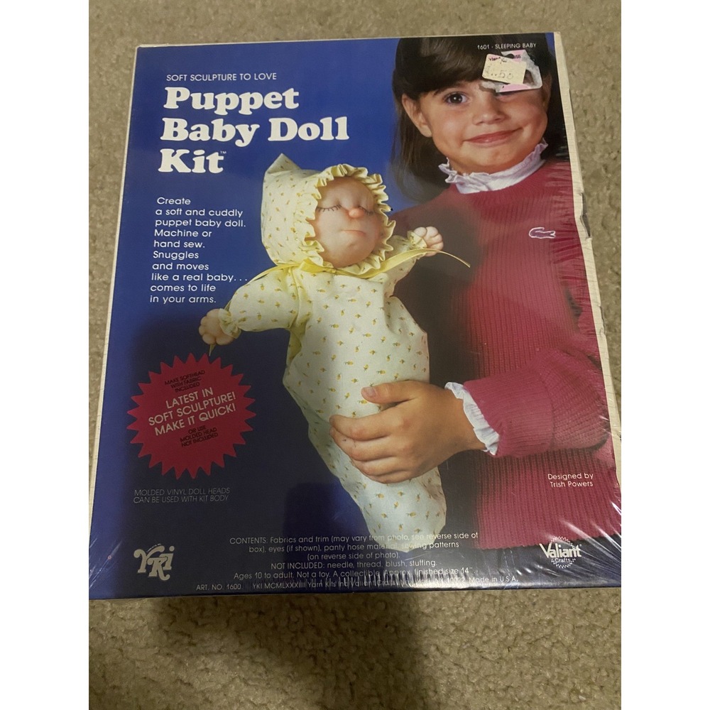 Vintage Woolworth Puppet Baby Doll Kit Rare New